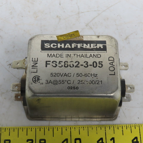 Shaffner FS5882-3-05 Power Line Filter 520V /50-60Hz 3A