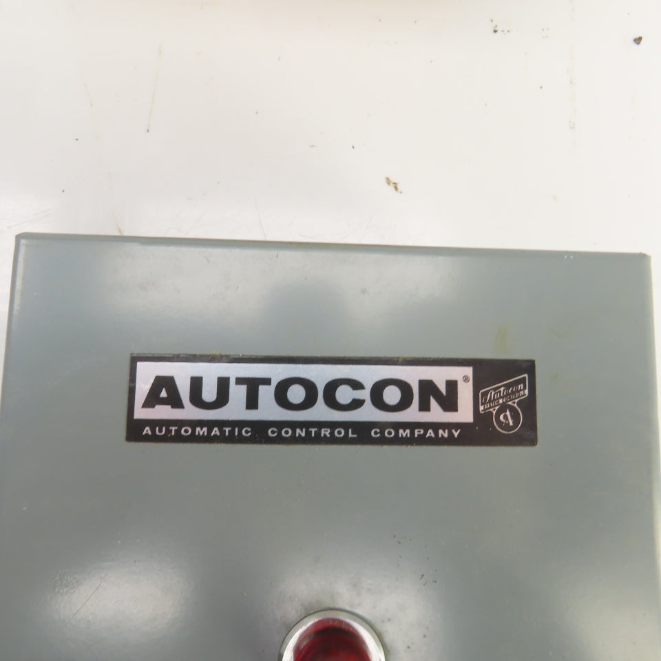 Autocon Class 7400 Singalarm Alarm Control Box W/Silencer & Red Indicator 110V