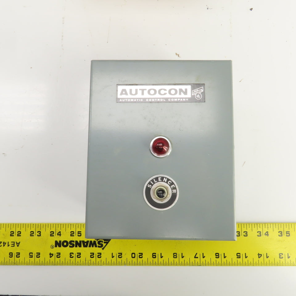 Autocon Class 7400 Singalarm Alarm Control Box W/Silencer & Red Indicator 110V