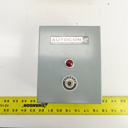 Autocon Class 7400 Singalarm Alarm Control Box W/Silencer & Red Indicator 110V