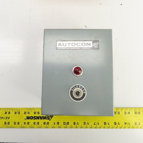 Autocon Class 7400 Singalarm Alarm Control Box W/Silencer & Red Indicator 110V