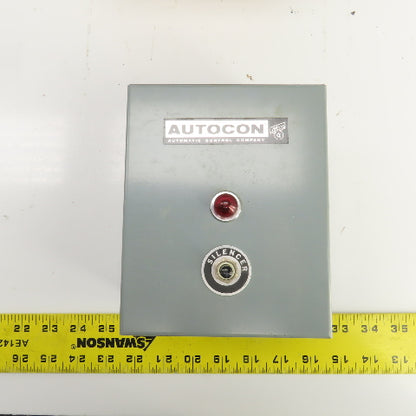 Autocon Class 7400 Singalarm Alarm Control Box W/Silencer & Red Indicator 110V