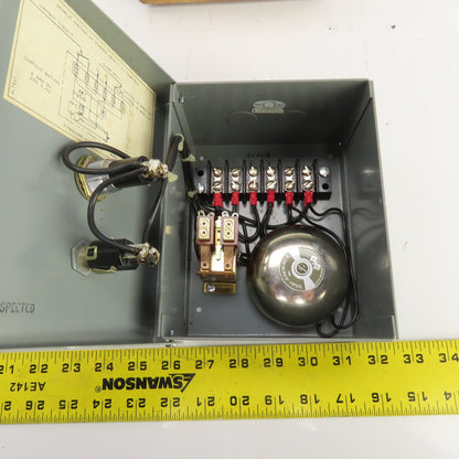 Autocon Class 7400 Singalarm Alarm Control Box W/Silencer & Red Indicator 110V