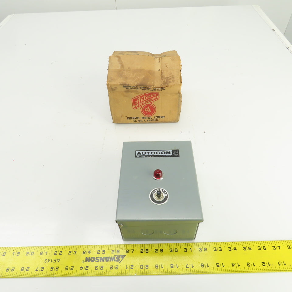 Autocon Class 7400 Singalarm Alarm Control Box W/Silencer & Red Indicator 110V