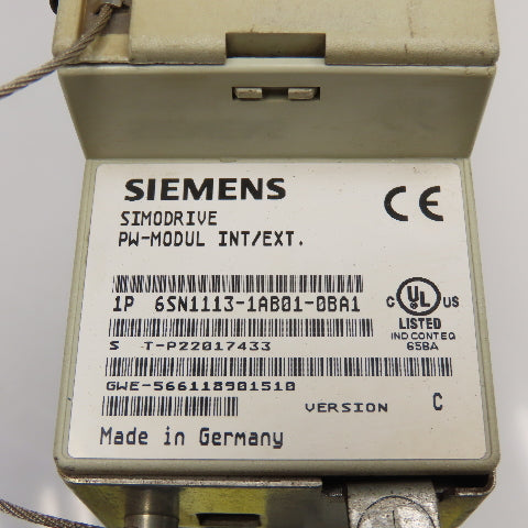 Siemens 6SN1113-1AB01-0BA1 Simodrive PW-Modul INT/EXT