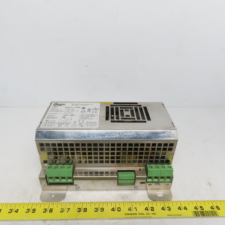 MGV PH513-2420 24V DC 20A Power Supply 3x340 550V Input