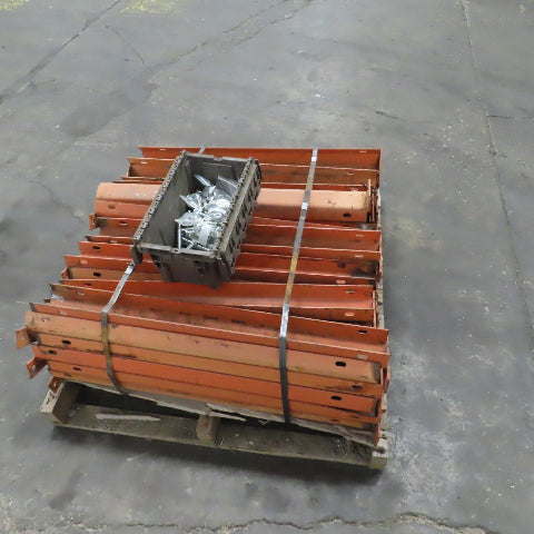 3" x 36" Floor Mount Pallet Rack Protector Guard Orange Lot of 43