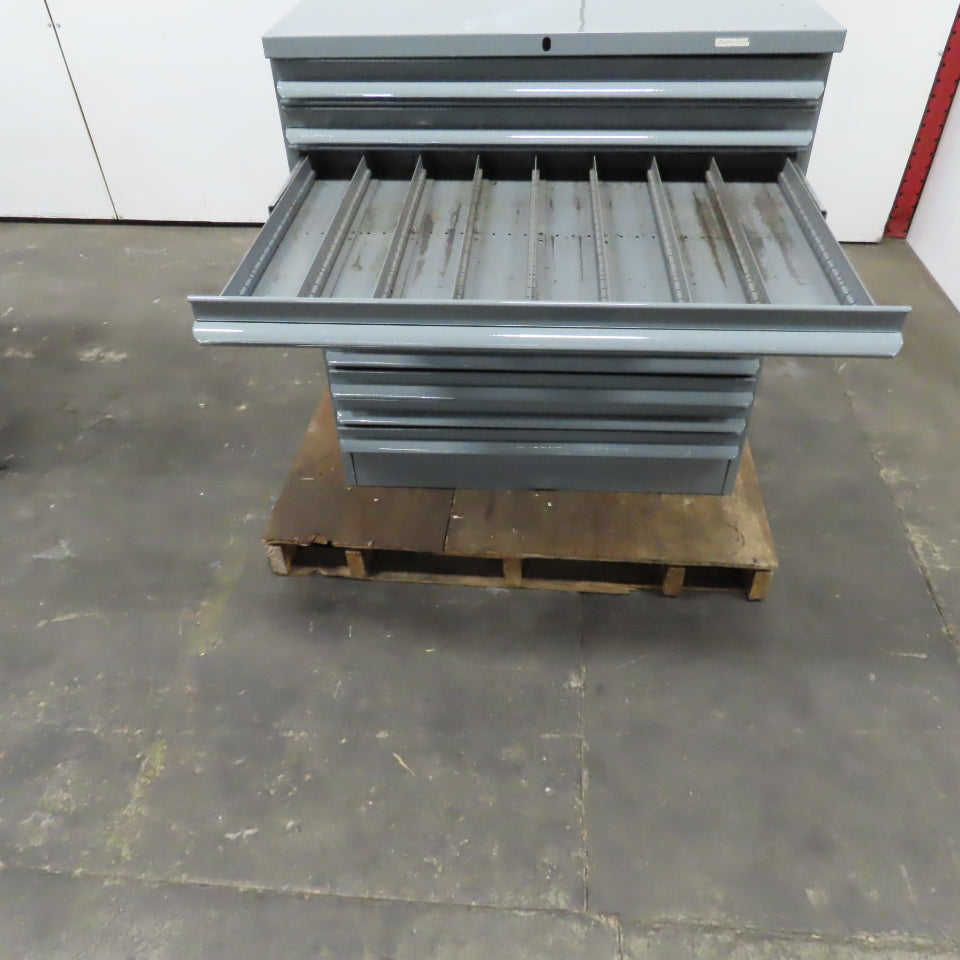 Equipto 10 Drawer Industrial Parts Tool Storage Shop Cabinet 36" x 26" x 39"H