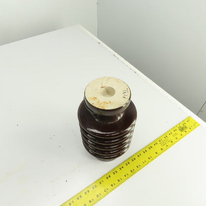Vintage 10-5/8" L Multi-Level Ceramic Porcelain Electric Insulator 6-1/8" OD