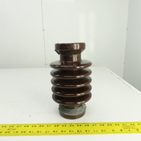Vintage 10-5/8" L Multi-Level Ceramic Porcelain Electric Insulator 6-1/8" OD