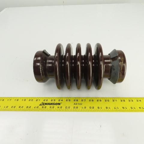 Vintage 10-5/8" L Multi-Level Ceramic Porcelain Electric Insulator 6-1/8" OD