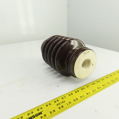 Vintage 10-5/8" L Multi-Level Ceramic Porcelain Electric Insulator 6-1/8" OD