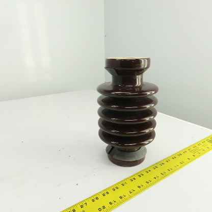 Vintage 10-5/8" L Multi-Level Ceramic Porcelain Electric Insulator 6-1/8" OD