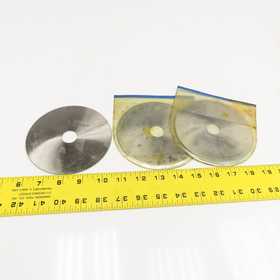 Westerman 125mm OD  x 1.5 x 22mm Arbor Straight Tooth Cutting Blade Lot Of 3