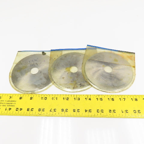 Westerman 125mm OD  x 1.5 x 22mm Arbor Straight Tooth Cutting Blade Lot Of 3