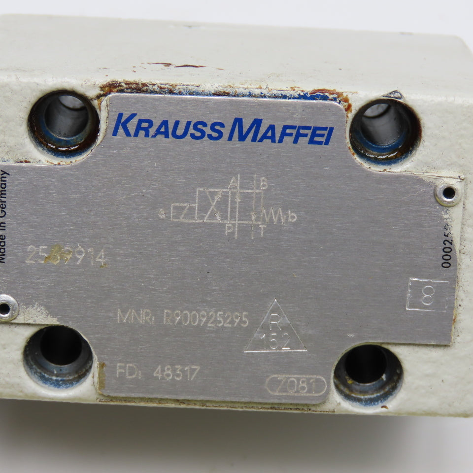 Krauss Maffei R900925295 4/2 Position Single Solenoid Valve 24VDC