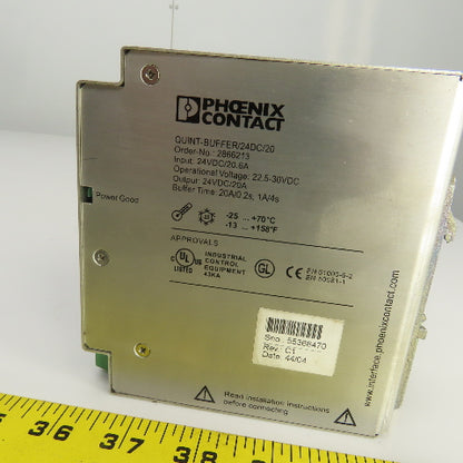 Phoenix Contact 2866213 Quint Buffer 24VDC 20A Power Supply