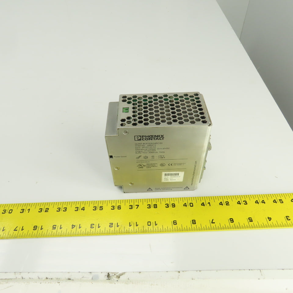 Phoenix Contact 2866213 Quint Buffer 24VDC 20A Power Supply