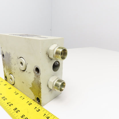 Krauss Maffei 6974331 Single Valve Manifold Block Parallel Port