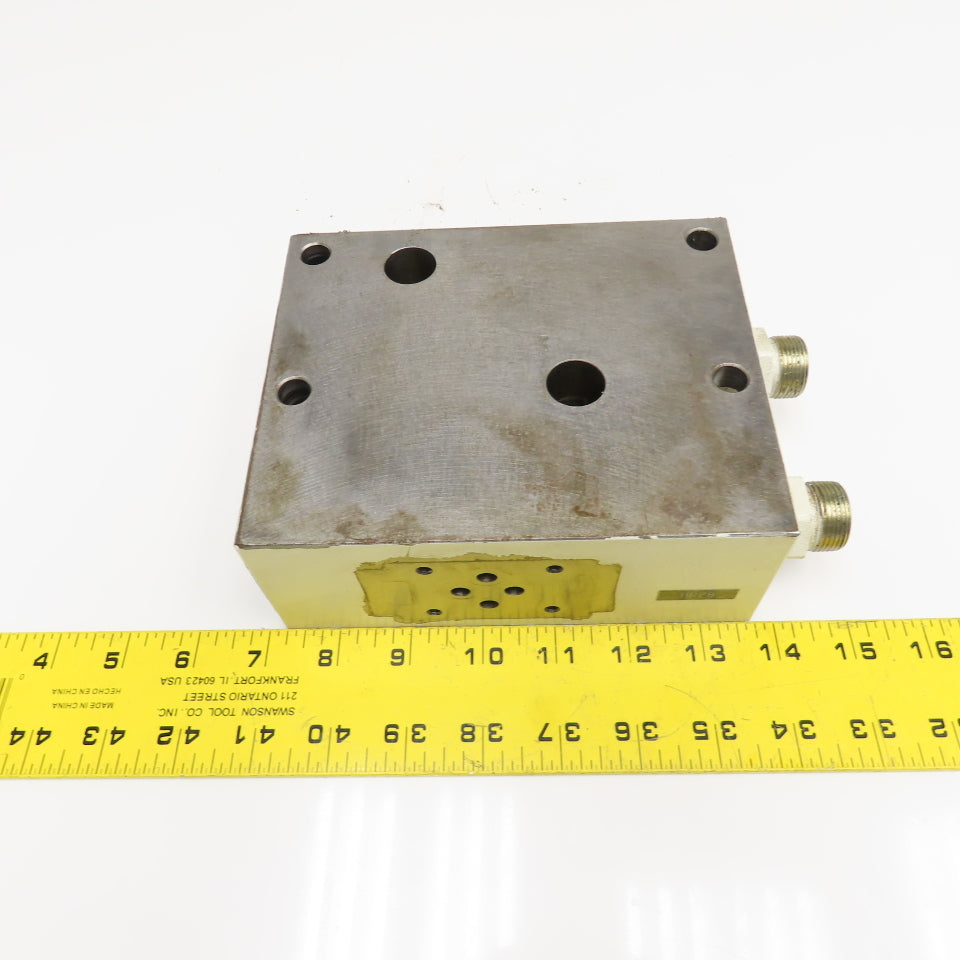Krauss Maffei 6974331 Single Valve Manifold Block Parallel Port