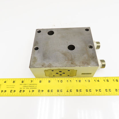 Krauss Maffei 6974331 Single Valve Manifold Block Parallel Port