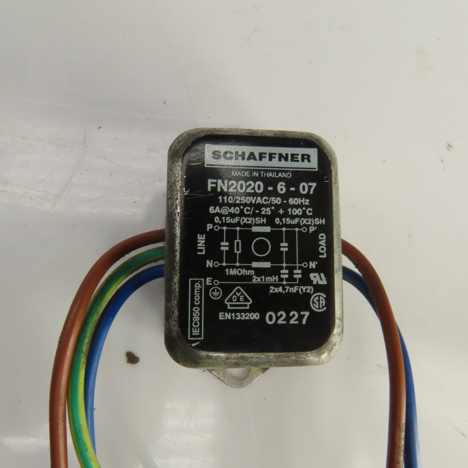 Schaffner FN2020-6-07 EMI Filter 110/250VAC