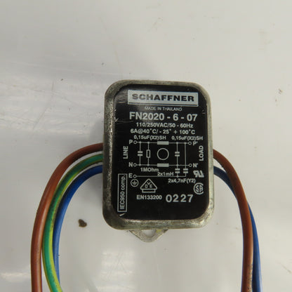 Schaffner FN2020-6-07 EMI Filter 110/250VAC