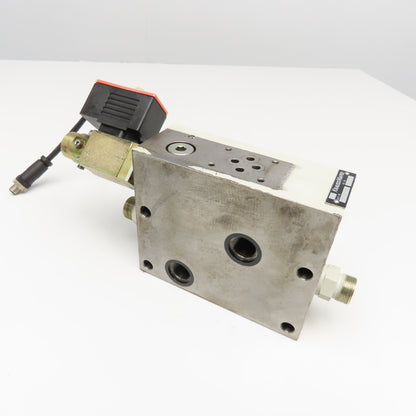 Krauss Maffei 6977467 DRPRA-525-10-2 Single Valve Manifold Block Pressure Relief