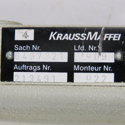Krauss Maffei 6497321 Hydraulic Multiport Valve Manifold Assembly