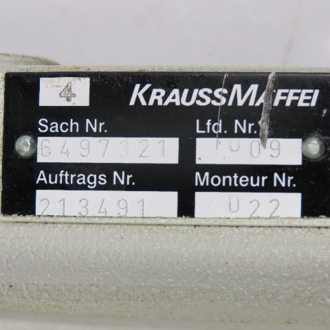 Krauss Maffei 6497321 Hydraulic Multiport Valve Manifold Assembly