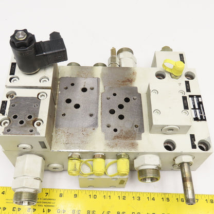 Krauss Maffei 6497321 Hydraulic Multiport Valve Manifold Assembly