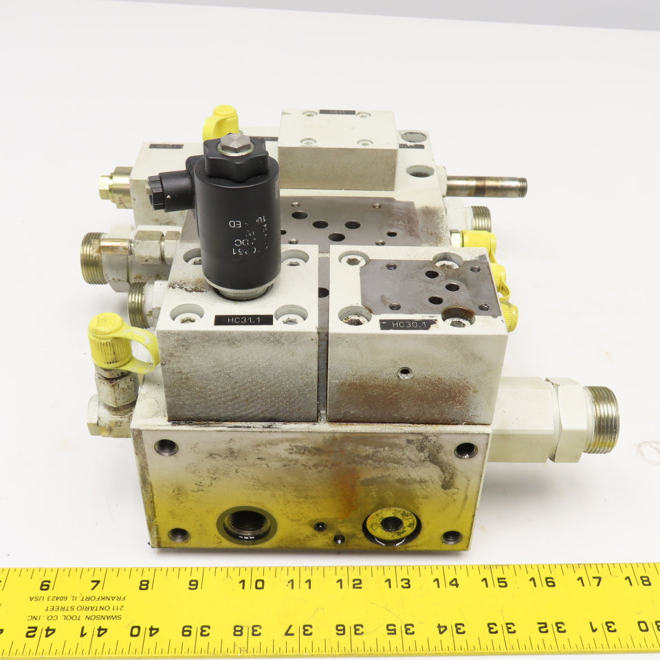 Krauss Maffei 6497321 Hydraulic Multiport Valve Manifold Assembly