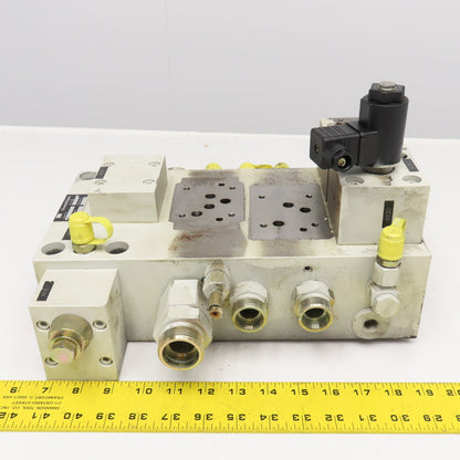Krauss Maffei 6497321 Hydraulic Multiport Valve Manifold Assembly