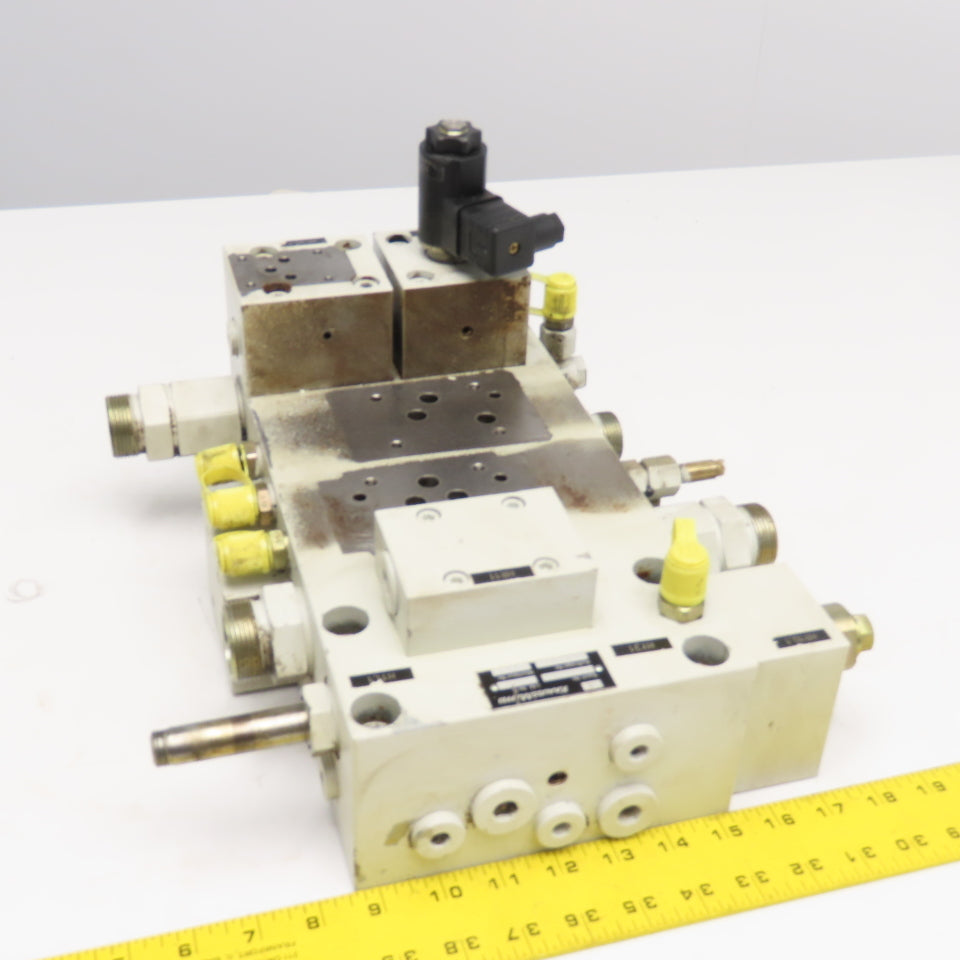 Krauss Maffei 6497321 Hydraulic Multiport Valve Manifold Assembly
