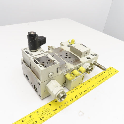 Krauss Maffei 6497321 Hydraulic Multiport Valve Manifold Assembly