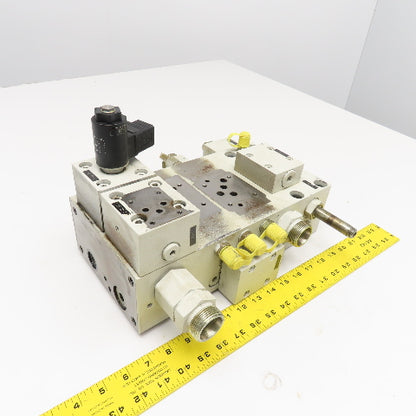 Krauss Maffei 6497321 Hydraulic Multiport Valve Manifold Assembly