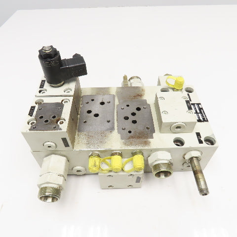 Krauss Maffei 6497321 Hydraulic Multiport Valve Manifold Assembly