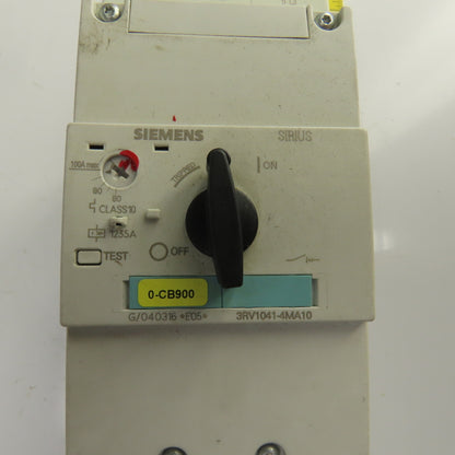 Siemens 3RV1041-4MA10 100A Motor Protector Circuit Breaker