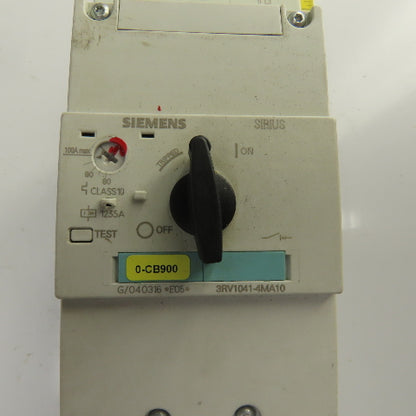 Siemens 3RV1041-4MA10 100A Motor Protector Circuit Breaker
