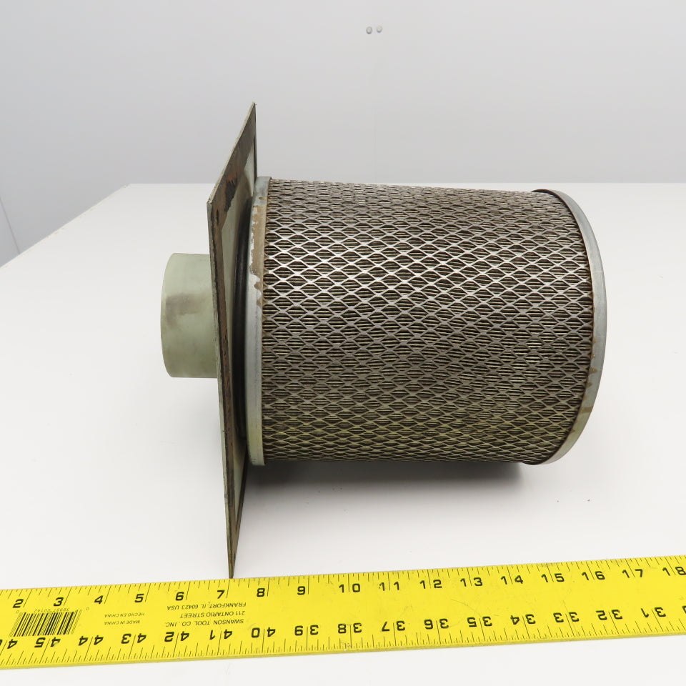 10" x 10" Flange Mount Dust Intake Cabinet Filter Assembly 3-1/2" Duct