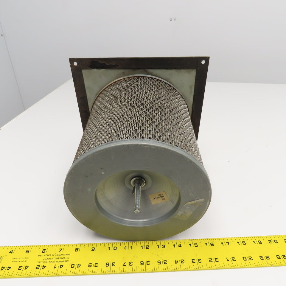 10" x 10" Flange Mount Dust Intake Cabinet Filter Assembly 3-1/2" Duct