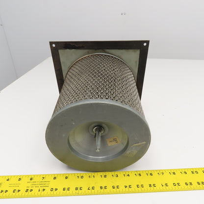 10" x 10" Flange Mount Dust Intake Cabinet Filter Assembly 3-1/2" Duct