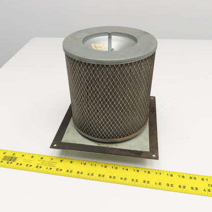 10" x 10" Flange Mount Dust Intake Cabinet Filter Assembly 3-1/2" Duct