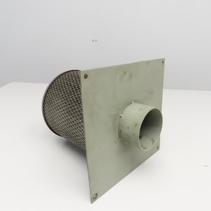 10" x 10" Flange Mount Dust Intake Cabinet Filter Assembly 3-1/2" Duct
