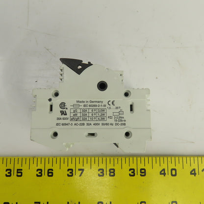Siemens 3NC1092 Sitor 32A 2-Pole Fuse Holder 690V AC Rail Mount