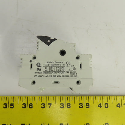 Siemens 3NC1092 Sitor 32A 2-Pole Fuse Holder 690V AC Rail Mount