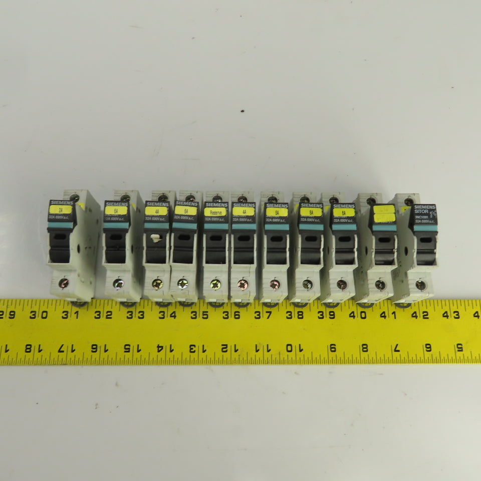 Siemens 3NC1091 Sitor 32A Single Pole Fuse Holder 690V AC Lot Of 11
