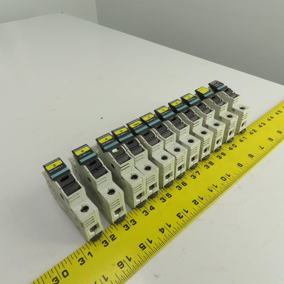 Siemens 3NC1091 Sitor 32A Single Pole Fuse Holder 690V AC Lot Of 11