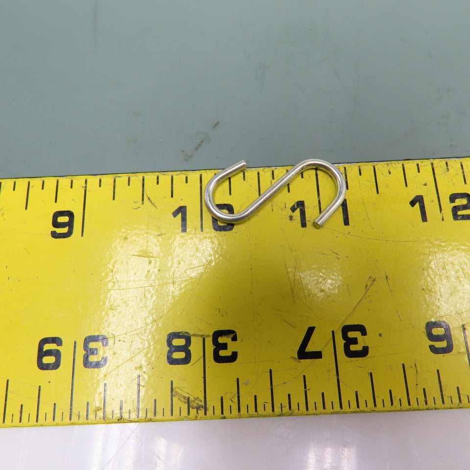 1" Long .080" Wire Diameter Open S Hook Zinc  55 Bags Of 25