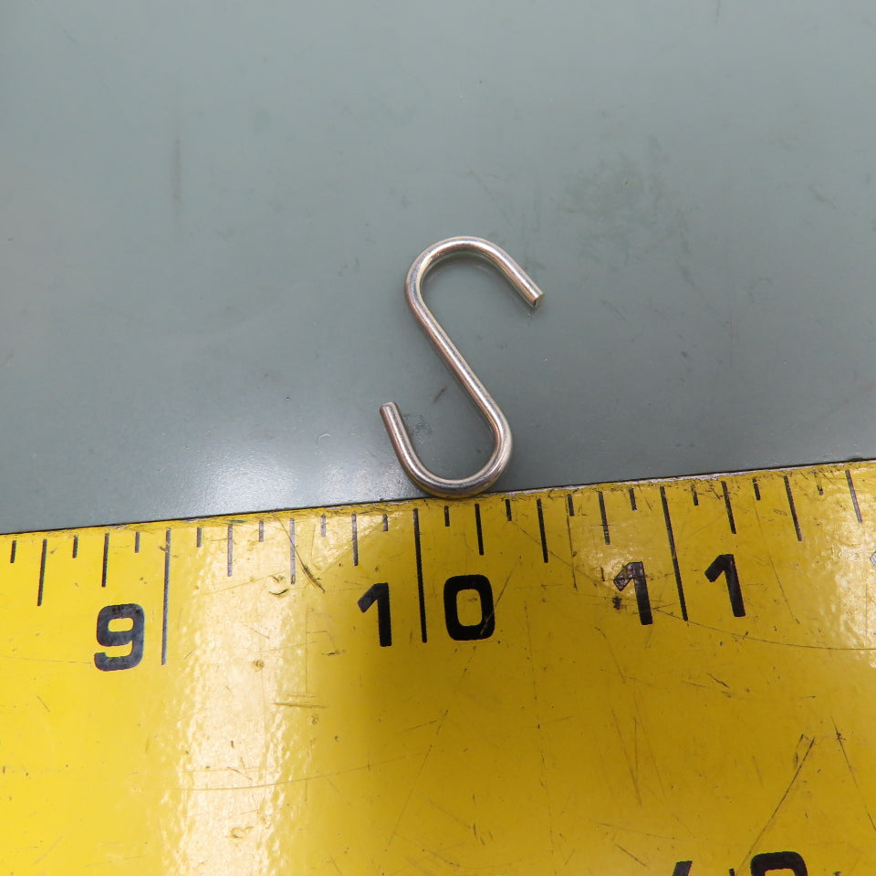 1" Long .080" Wire Diameter Open S Hook Zinc  55 Bags Of 25
